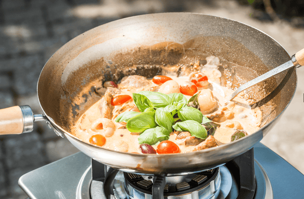Pato frito al curry rojo - Gang Pet Beth Yang