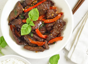 Beef with basil in HOT WOK