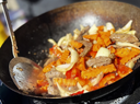 Fried beef with oyster sauce