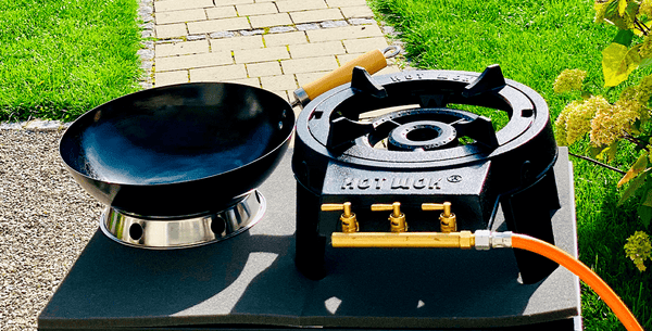 Quemador wok para exterior para una cocina auténtica
