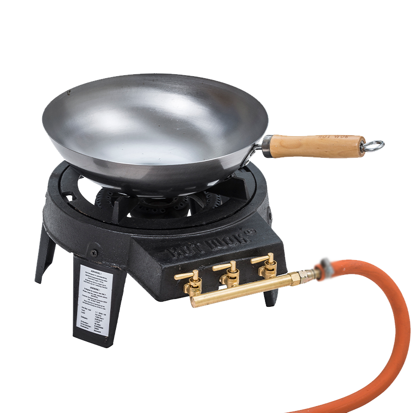 Quemador wok y cocina de gas – Potencia profesional para un salteado perfecto