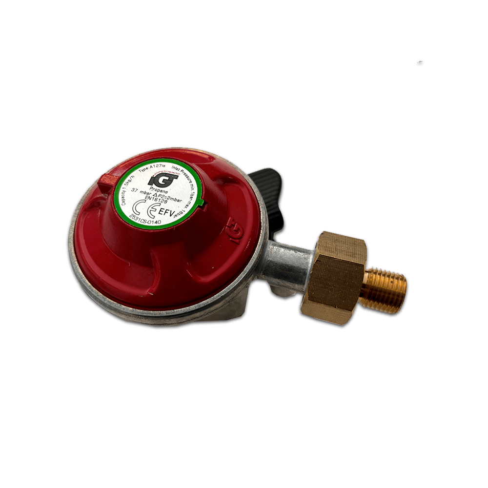Gas Regulator 37 mBar kit with hose - UK - HOT WOK