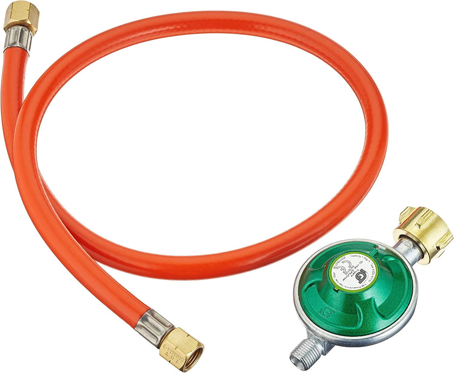 Gas Regulator 50 mBar kit with hose - DE AT CH - HOT WOK